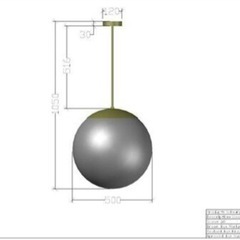 ポーランド ペンダントライト SCHWUNG Glass Globe Opal 50 Pendant Light  の画像