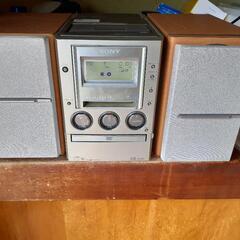 ソニーSONY　ミニコンポ　DVD CD MD カセットテープ