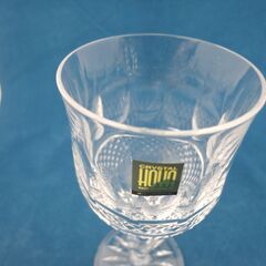 未使用保管品 HOYA CRYSTAL ワイングラス ペアセット 高さ15.5cm 2個セット ホヤクリスタル 札幌 西岡店の画像