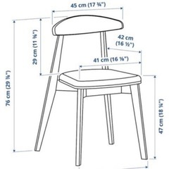 テーブルセット 丸テーブル IKEA HANSOLAの画像