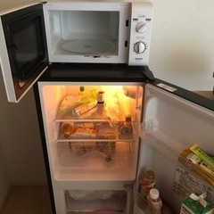 冷蔵庫　電子レンジ　ケトルの画像