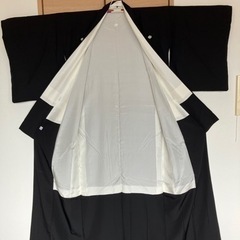再掲！0円/非接触OK！正絹喪服家紋和三桐帯紐帯揚げ帯セットの画像