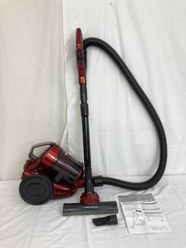 【決まりました】JT327 (O)YAMADASELECT ヤマダセレクト YC-C90H1 ヤマダ電機オリジナル サイクロン式 クリーナー レッド 掃除機 動作OK 中古現状品 現地引き取りのみ
