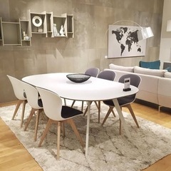 Boconcept ラグ safi 定価1900ドル 約28万円 ホワイト シャギーラグ