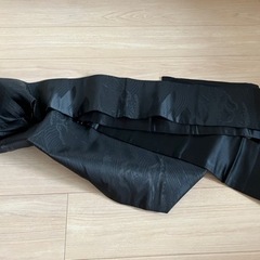 再掲！0円/非接触OK！正絹喪服家紋和三桐帯紐帯揚げ帯セットの画像