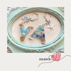 10月22日（日）15時〜（本八幡駅近く）レジンで作るアルファベットキーホルダーの画像