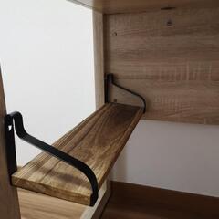サンワダイレクト パソコンデスク 幅105×奥行50×高さ70cm 簡易棚の改造ありの画像
