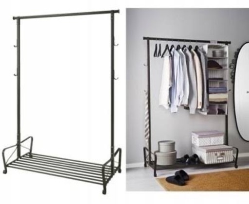 IKEA PORTIS アイアンハンガーラック