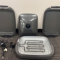 決まりました！再々値下げ！【大きめホットプレート】平面&波型プレート・フタ付き！の画像