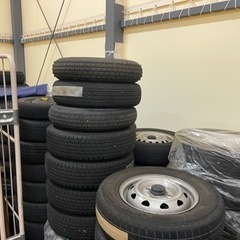 スタッドレスタイヤホイール付き！　145/6PR軽自動車の画像