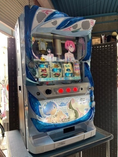 人気のレムパネル!! パチスロ実機 家庭用 レス仕様 Re:ゼロから始める異世界生活 リゼロ 6号機 設定キー、ドアキー付き