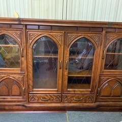 【売約済み】飾り棚　収納家具　昭和レトロの画像