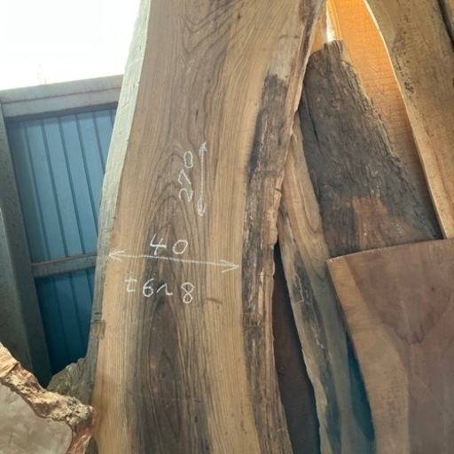 カウンター　テーブル　無垢板　欅坂