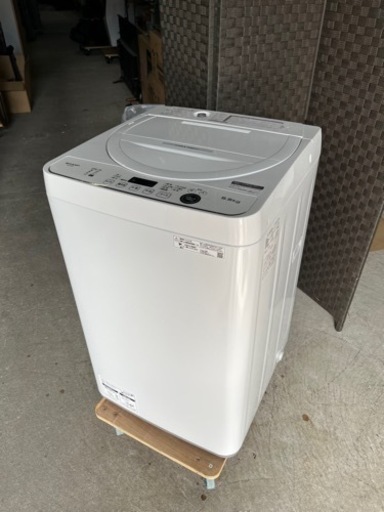 ☆美品!!☆ 2022年 SHARP 全自動電気洗濯機 5.5kg ES-GE5F