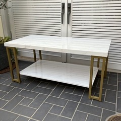 【品川区リサイクルショップ 】大理石風 ローテーブル 座卓 テー...