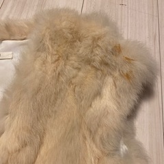 購入特典0円ラビットファー結婚式ジレの画像