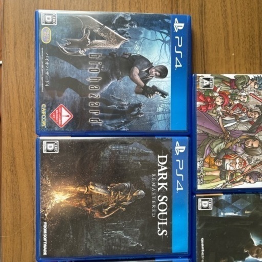ps4ソフト7本　まとめ売り（DQXI、KH3、バイオre2、デトロイト等）