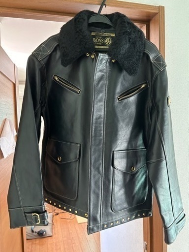 
【超レア入手困難】2005年全国限定100着 黄金ジャン Boss  Lサイズ　本革 日本製