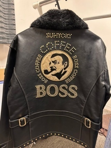 【超レア入手困難】2005年全国限定100着 黄金ジャン Boss  Lサイズ　本革 日本製