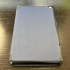 ★未使用品★ Fire7 用 ケース カバー 三つ折り手帳型　ダークブルーケースの画像
