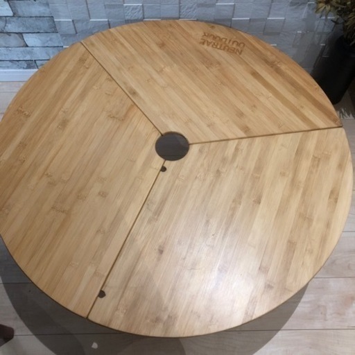 NEUTRAL OUTDOOR バンブーラウンドテーブル