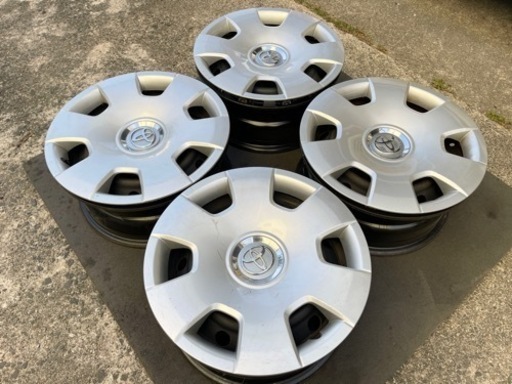 H1013-2）200系ハイエース純正15インチスチール中古4本セット！スタッドレス用に
