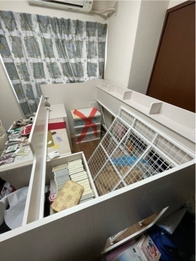 にゆ　美品　システムベッド　ニトリ　10月いっぱいまで