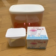 ベビー用品(哺乳瓶収納ケース.粉ミルクケース.電子レンジ簡単調理...