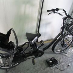 Ｄ75　★整備済み　中古電動自転車　綺麗　ブリヂストン　bikke MOB dd　ビッケ モブ dd　マットブラック★【F24R20インチ　9.6Ah】の画像