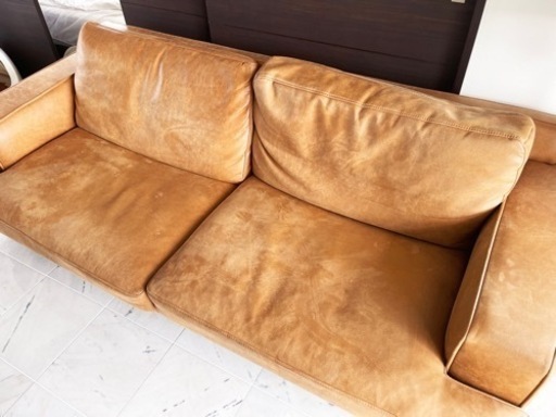【定価16万円】三人掛けソファ　ジャロ 【RELAX FORM 関家具 クラッシュゲート】