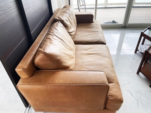 【定価16万円】三人掛けソファ　ジャロ 【RELAX FORM 関家具 クラッシュゲート】