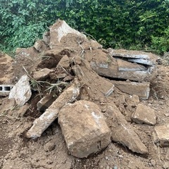 コンクリートがら DIY 庭づくり 非対面引き取りOKの画像