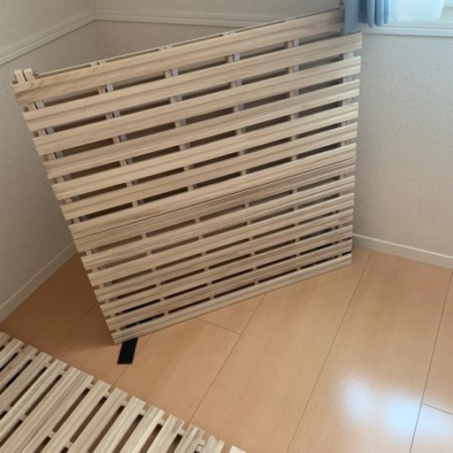 【美品】折り畳みすのこベッド【シングル2台】