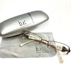 【訳有り中古品】ベックス bx 眼鏡 メガネ X-436 サイズ50口18 135 ドイツ製 レディース 度入り 現状お渡し 専用ケース/眼鏡クロス有りの画像