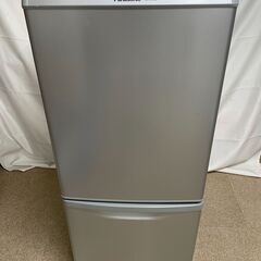 【北見市発】パナソニック Panasonic 2ドア冷凍冷蔵庫 NR-B149W-S 2017年製 シルバー 138L (E2101yayY)