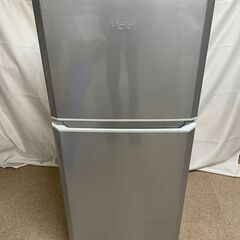 【北見市発】ハイアール Haier 2ドア冷凍冷蔵庫 JR-N121A 2018年製 シルバー 121L (E2102yxY)