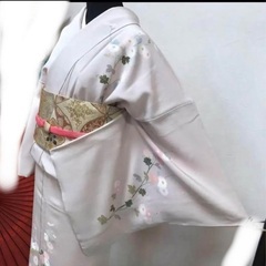 正絹訪問着ピンクの画像