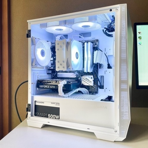 白　高性能ゲーミングPC ✨RYZEN5 3600×  GTX1660super