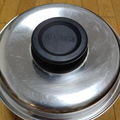 取っ手無し＊Al-stiena ＊中古ステンレス鍋の画像
