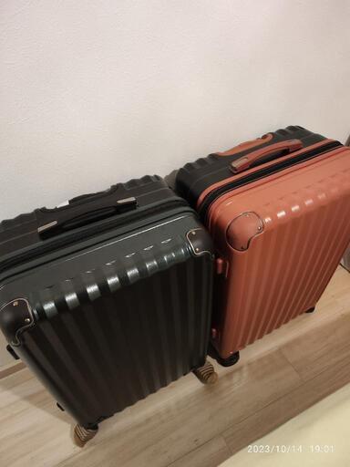【２個セット】飛行機持込最大サイズのスーツケース