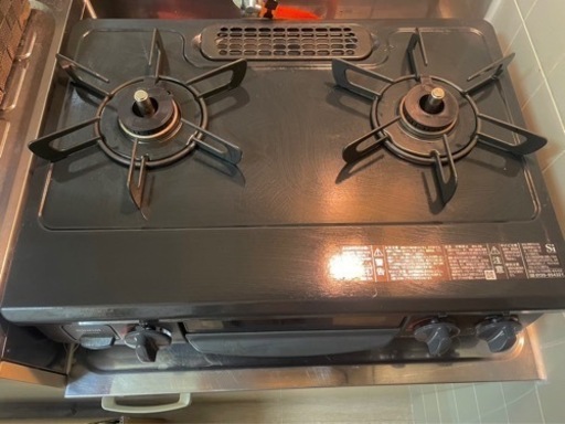 取引決定！定価18000円☆Rinnai ガスコンロ KG35NBK-R LPG (プロパン)