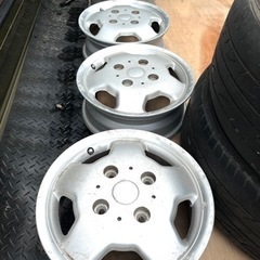 軽バンに履かせてたアルミ　すっぽかされたので再出品