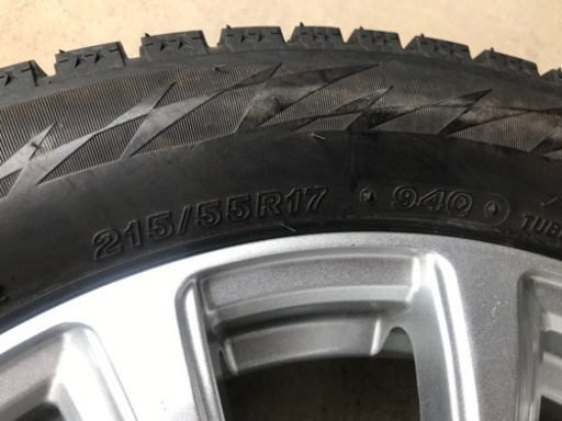BSスタッドレスタイヤ215\55R17 トヨタ純正ホイールセット