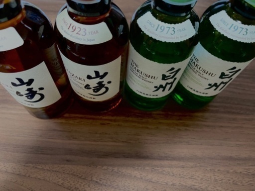 サントリー山崎、白州ウイスキー