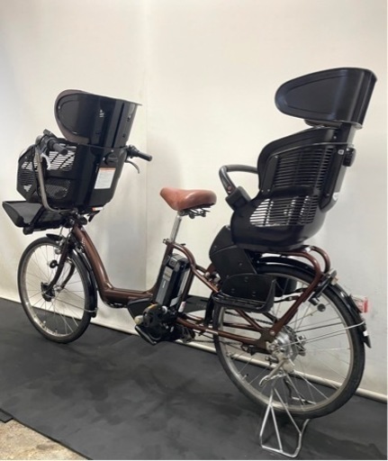 関東全域送料無料　業界最長完全保証　電動自転車　ブリヂストン　アンジェリーノ　22インチ　3人乗り　8ah ブラウン