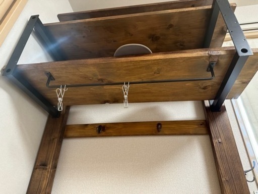 DIY☆ 2×4 ディアウォール☆飾り棚☆棚板壁面収納☆アイアンパーツ付き