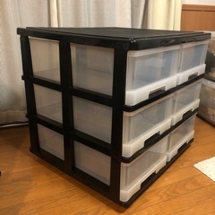 衣装ケース　三段(6引出し)取引き中の画像