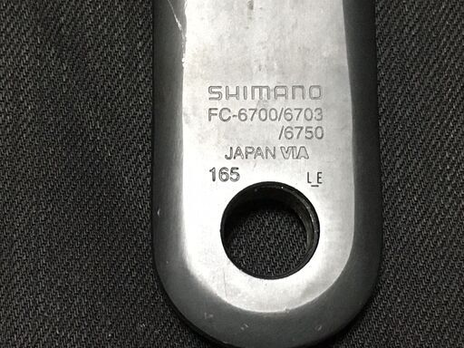 【取引終了】【中古】 シマノ FCｰ6700/6703/6750 クランク Shimano 165mm 52T-39T