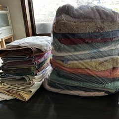 使い古しフェイスタオル＆バスタオル　取りに来ていただける方
