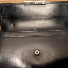 カルティエ　Cartier 　黒長財布　箱付きの画像